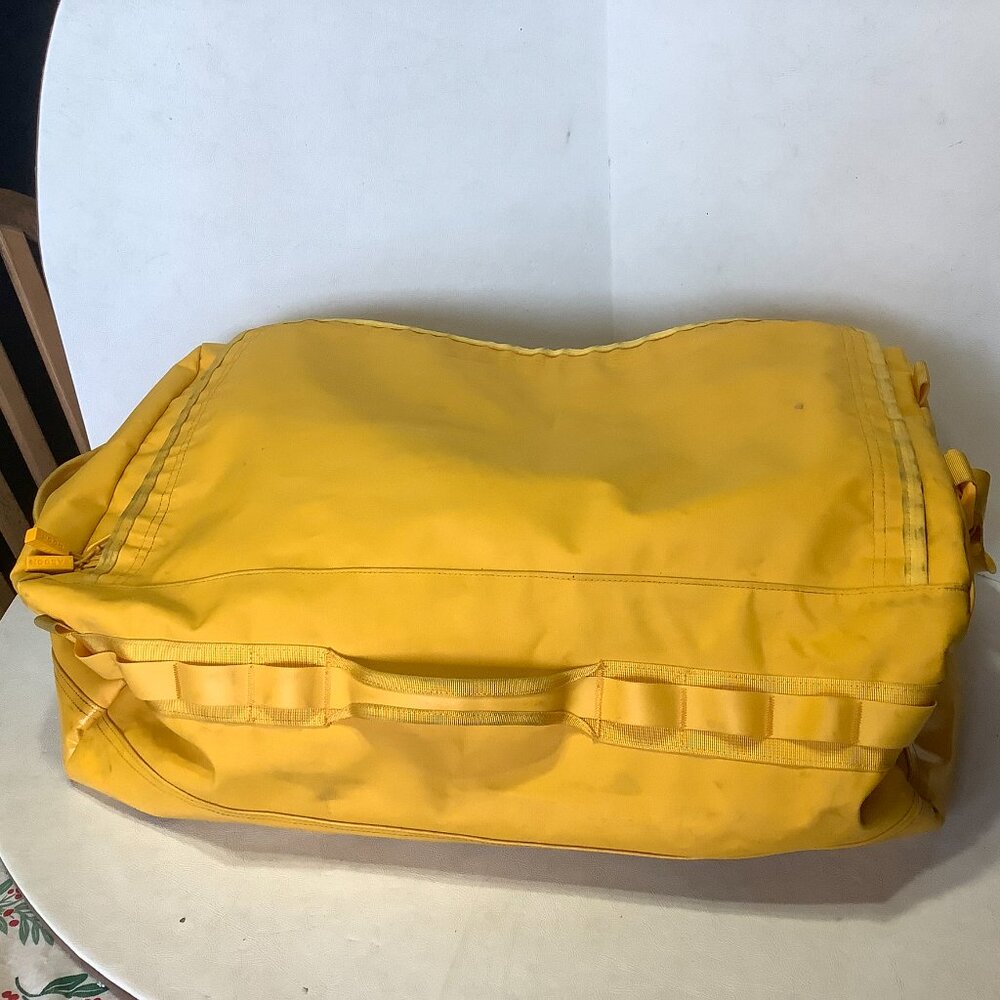 Baboon to the Moon Waterproof Large Travel Duffel Bag Yellow 22" x 14" x 9" - Picture 2 of 12